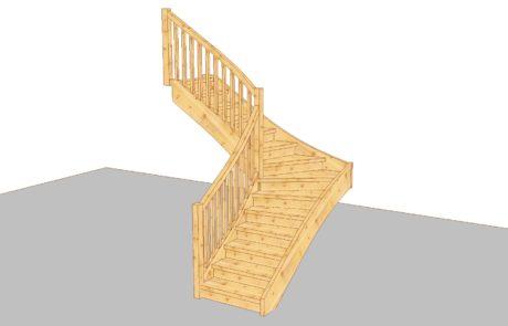 3D konstrukce schodů