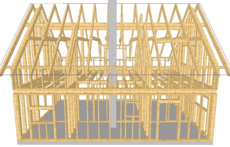 3D konstrukce domu